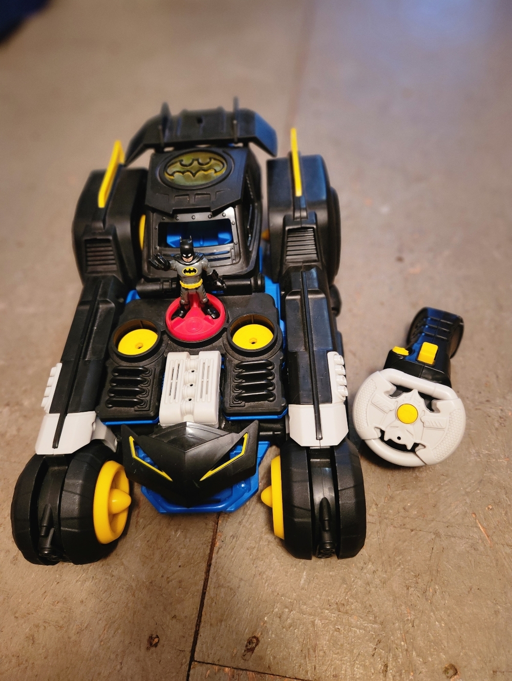 Batman Black and Yellow Remote Batmobile with Figure